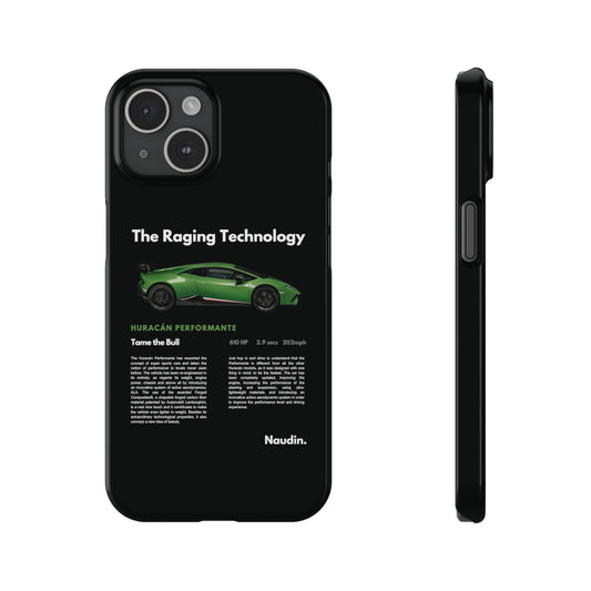 Lamborghini Huracan Performante | The Raging Technology | iPhone hoesje